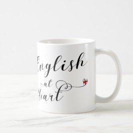 Caneca De Café Inglês No Heart Mug, Inglaterra