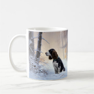 Caneca De Café Inglês Springer Spaniel Deixe-o nevar Natal