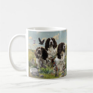 Caneca De Café Inglês Springer Spaniels, Arte
