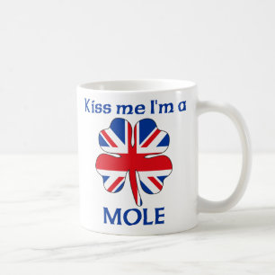 Caneca De Café Ingleses personalizados beijam-me que eu sou