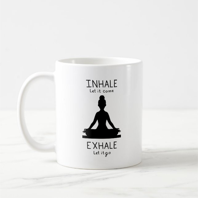 Caneca De Café Inhale Exhale Yoga (Esquerda)