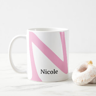 Caneca De Café Inicial e Nome Monogramados Modernos Super Dimensi
