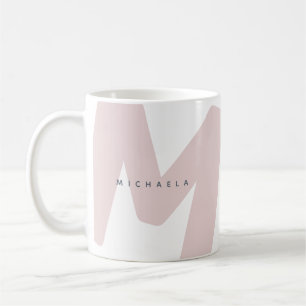 Caneca De Café Inicial e Nome Monogramados Oversized Modernos