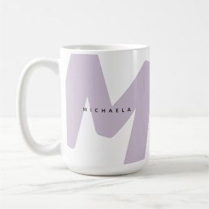 Caneca De Café Inicial e Nome Monogramados Oversized Modernos