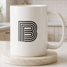 Inicial Monogramada Simples Minimalista Moderna Pr