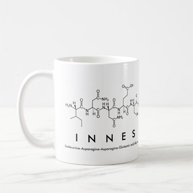 Caneca De Café Innes peptide name mug (Esquerda)