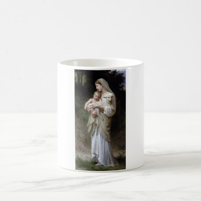 Caneca De Café Innocence (Madonna e Child), Bouguereau (Centro)