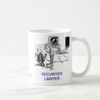 Caneca de café inoperante do advogado das