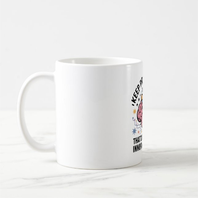 Caneca De Café Inovação em Inteligência Artificial Design Cerebra (Esquerda)