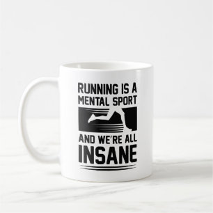 Caneca De Café Insano em Execução