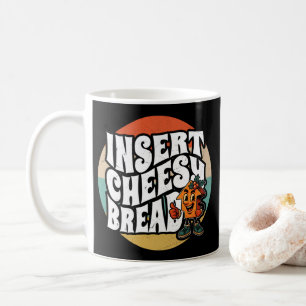 Caneca De Café Inserir Seta de Pão Queijoso Arte Divertida para A