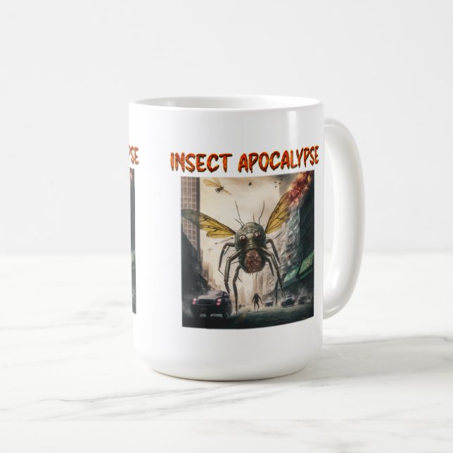 Caneca De Café Inseto Apocalypse Classic Mug, 15 oz (Frente Esquerda)