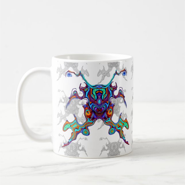 Caneca De Café Inseto de alienígena de caranguejo-guerreiro masca (Esquerda)
