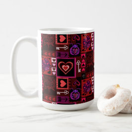 Caneca De Café Inseto de amor e coração bonito