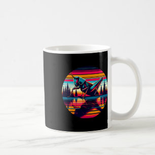 Caneca De Café Inseto Grilo Pôr do Sol Estilo Retrô Vintage 80s 7