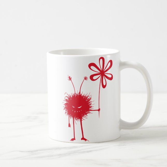 Caneca De Café Inseto mau da flor (Direita)