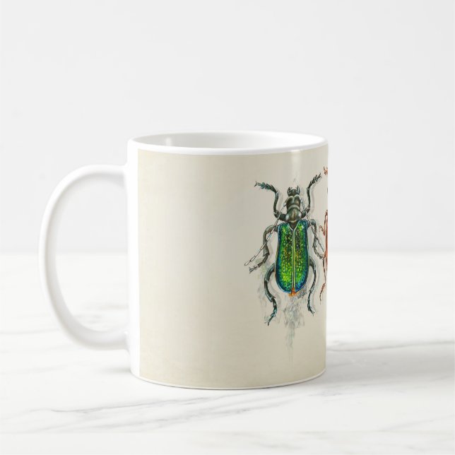 Caneca De Café Insetos (Esquerda)