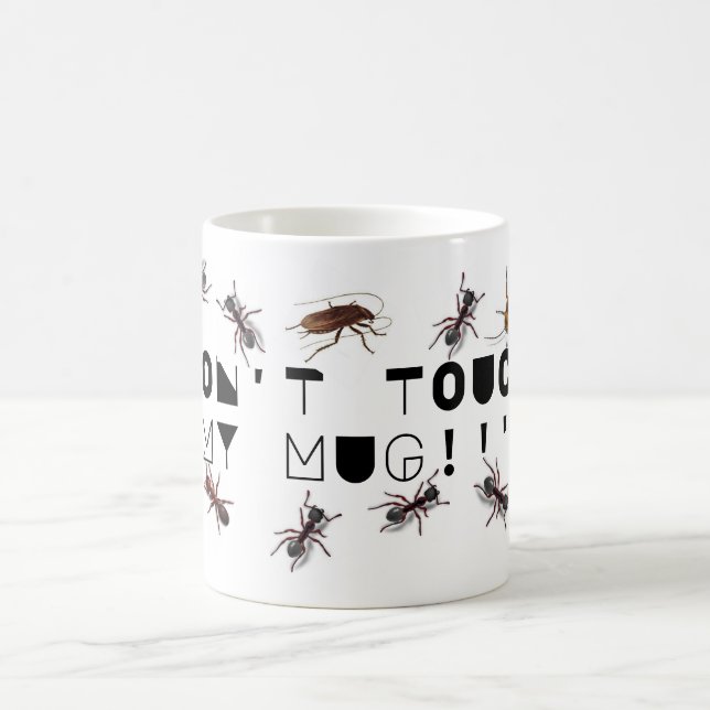 CANECA DE CAFÉ INSETOS. ROACHES, CAFÉ DE BUGY MUG (Centro)