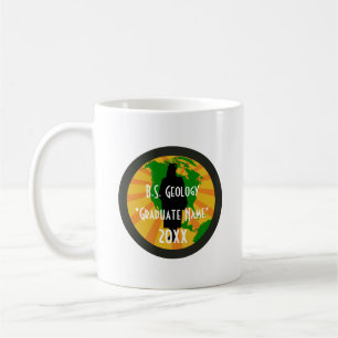 Caneca De Café Insígnia de Graduada em Geologia
