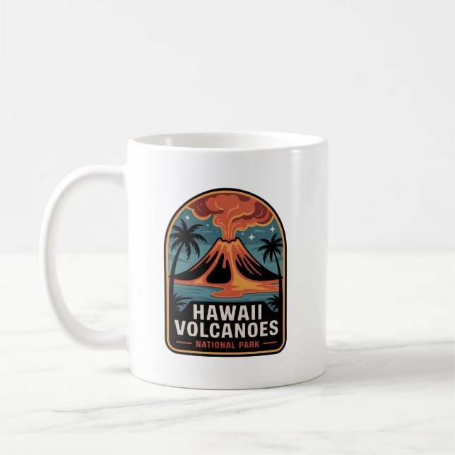 Caneca De Café Insígnia de Lava do Parque Nacional dos Vulcões do (Esquerda)