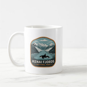Caneca De Café Insígnia de Orca do Parque Nacional Kenai Fjords