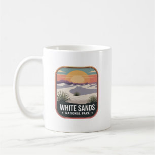 Caneca De Café Insígnia do Deserto do Parque Nacional White Sands