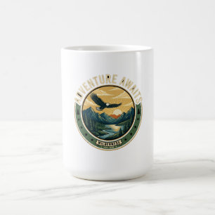 Caneca De Café Insígnia do Pôr do Sol da Montanha Águia - Aventur