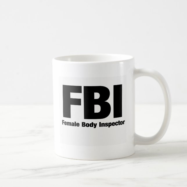 Caneca De Café Inspector do corpo fêmea (Direita)