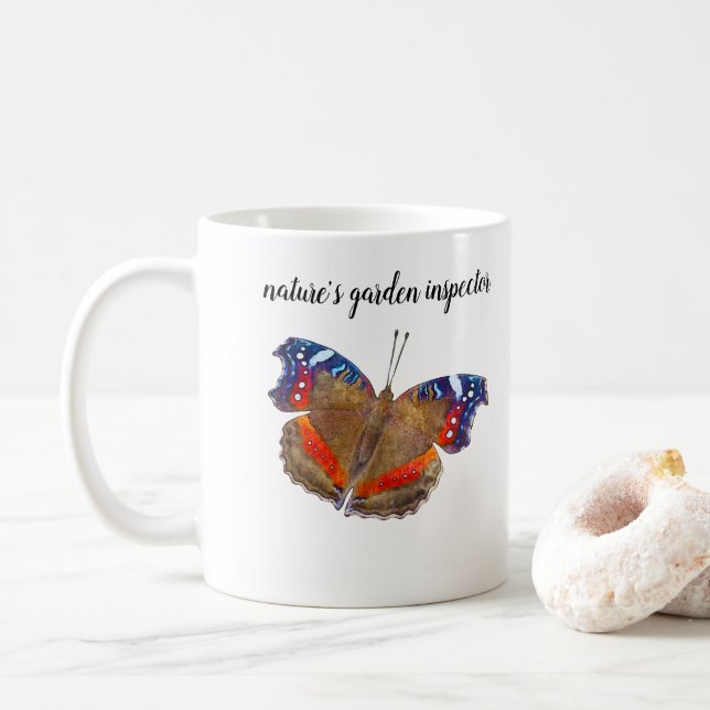 Caneca De Café Inspetor de jardins da natureza (Com Donut)