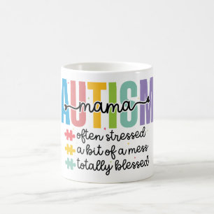 Caneca De Café Inspiração Autismo Mãe