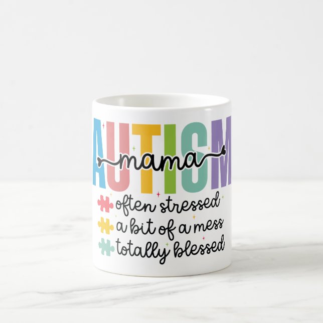 Caneca De Café Inspiração Autismo Mãe (Centro)