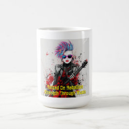 Caneca De Café Inspiração de Arte Guitarista Personalizável para 