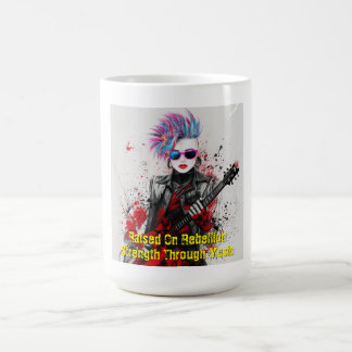 Caneca De Café Inspiração de Arte Guitarista Personalizável para