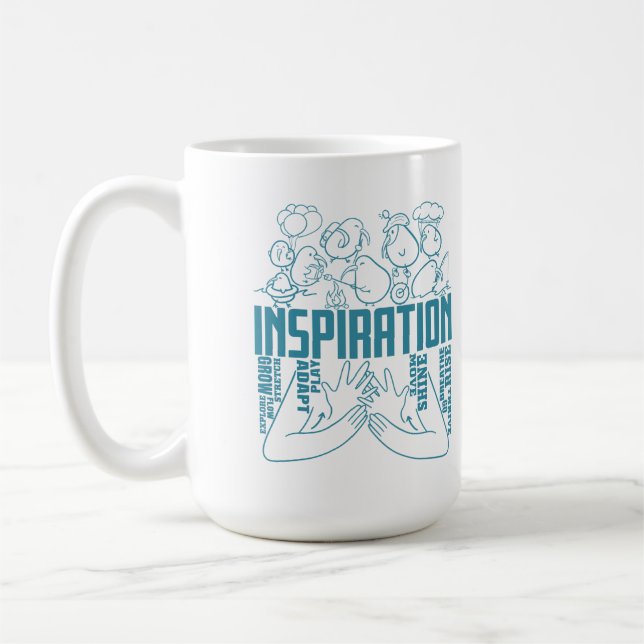Caneca De Café Inspiração - Design ASL (Esquerda)
