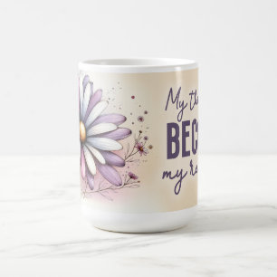 Caneca De Café Inspiração Floral