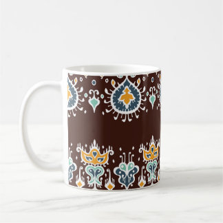 Caneca De Café Inspiração Ikat: Elegância Oriental