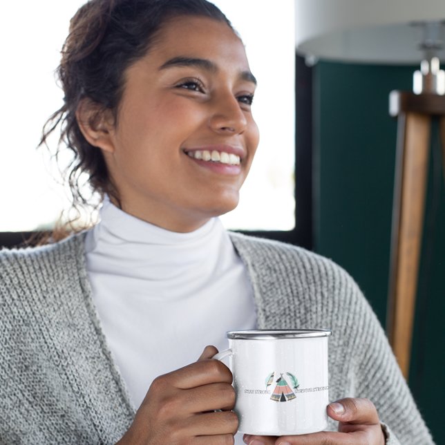 Caneca De Café Inspiração Nativa do Indígenas Chic (Zazzle Chic Indigenous Native Teepee Inspirational Coffee Mug)