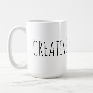 Caneca de café inspirada criativa das citações