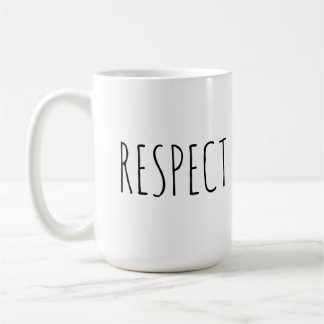 Caneca de café inspirada das citações do respeito