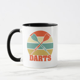 Caneca de café inspirada em dardos