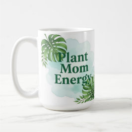 Caneca de café inspirada na energia das plantas pa