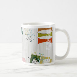 Caneca De Café Inspirado na Era Atômica Retro Eames