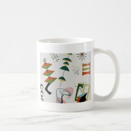 Caneca De Café Inspirado na Era Atômica Retro Eames