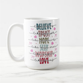 Caneca De Café Inspirado na Fé