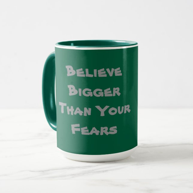 Caneca de Café Inspiradora Confiança (Frente Esquerda)
