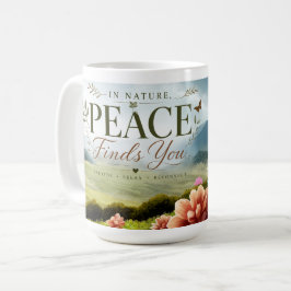 Caneca de Café Inspiradora Natureza Encontra a Paz
