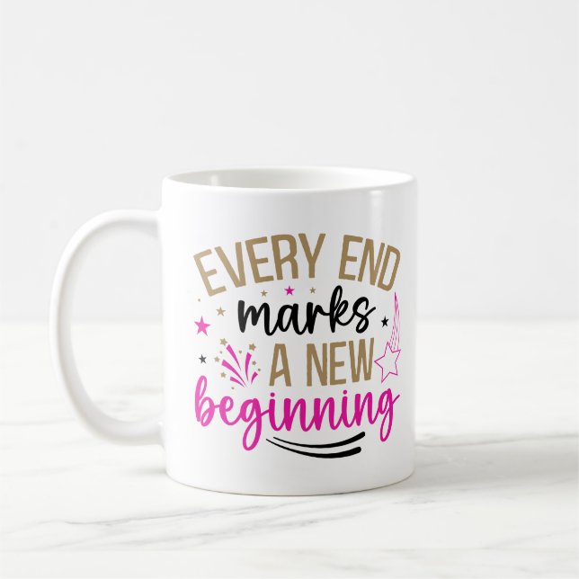 Caneca De Café Inspirational New Beginnings (Esquerda)