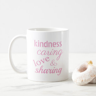 Caneca De Café Inspirational PinK Love Carrando Mug de Café