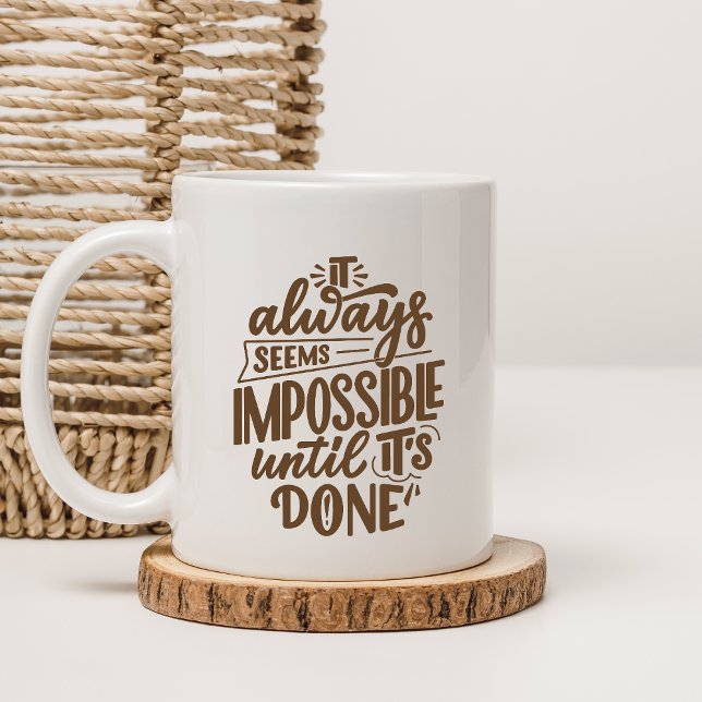 Caneca De Café Inspirational Quote Positive Mindset  (Criador carregado)