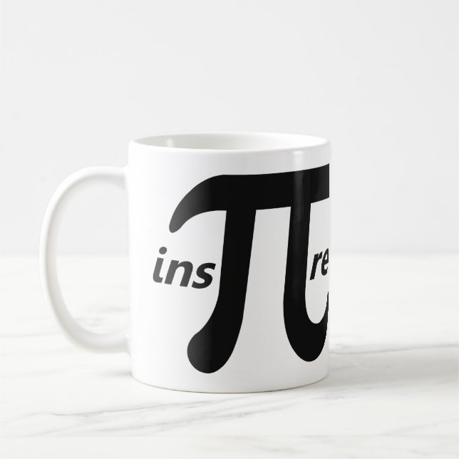 Caneca De Café Inspire o símbolo inspirado do Pi (Esquerda)